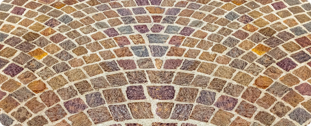 Brick Pavers In Winter Beach