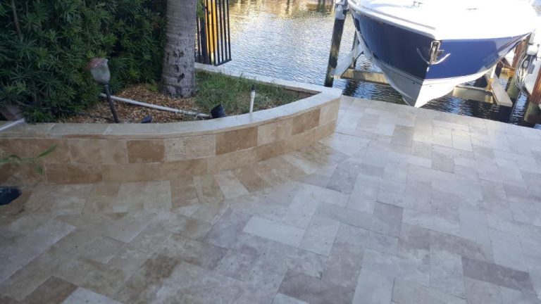 Retaining walls and steps by Molina & Son Brick Pavers in South Florida