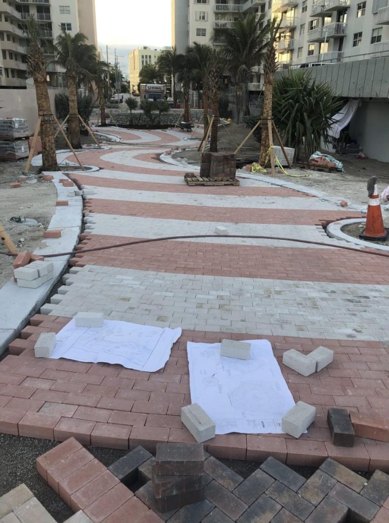 Paver repairs by Molina & Son Brick Pavers in South Florida